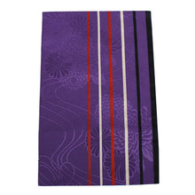 画像をギャラリービューアに読み込む, 洗える着物 コーディネートセット 袷 名古屋帯 正絹帯揚げ帯締め Mサイズ 4点セット 小紋 レディース 女性 白地 ブルー系絣格子柄 着物 紫地 縞柄 帯 帯あげ 帯〆 プレタ 和装 和服 きものセット 送料無料 あす楽