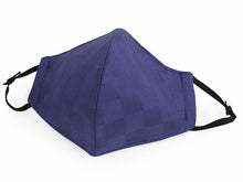 画像をギャラリービューアに読み込む, 絹 マスク カラー パープル濃紺 日本製 洗える 市松格子 超立体型 抗ウィルスフィルター 抗菌 シルク 小杉 絹マスク  4層 敏感肌 女性 男性 大人 個包装 おしゃれ 洗えるマスク いろひかり 特許出願中 ギフト バレンタイン