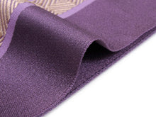 画像をギャラリービューアに読み込む, 名古屋帯 仕立て上がり 単品 紫地 入れ子菱柄 レディース 女性 カジュアル 日本製 八寸名古屋帯 和装 和服 なごやおび obi お茶会 お稽古 観劇 オシャレ着 あす楽 wg