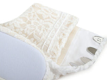 画像をギャラリービューアに読み込む, レース足袋 フリース 冬用 2カラー S M L LL 3L サイズ オフホワイト ブラック 四枚こはぜ コハゼ クッション底 おしゃれ レース あったか 足袋 暖かい たび 着付け小物 和装小物 成人式にも 着物 和服