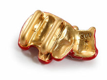 画像をギャラリービューアに読み込む, 帯留 赤べこ 牛 単品 三分紐を通す シンプル 和 可愛い 帯留め 帯どめ 軽量 小紋 洒落着 色無地 パーティー クリスマス お正月 和装小物 着物 和服 和装 帯飾り SUU 日本製 アクセサリー KZ