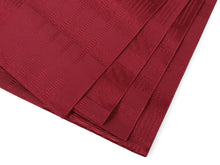 画像をギャラリービューアに読み込む, 洗える着物 コーディネートセット 袷 名古屋帯 正絹帯揚げ帯締め フリーサイズ 4点セット 小紋 レディース 女性 永楽屋 栗茶地 花七宝柄 着物 深赤地 カスレ地紋柄 帯 帯あげ 帯〆 プレタ ブランド 和装 和服 きものセ