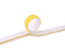 画像をギャラリービューアに読み込む, 三分紐 帯締め 正絹 単品 イエローXホワイト 霰柄 リバーシブル ブランド coten こてん おしゃれ 小紋 普段着用 くみひも 和装小物 着物 和服 和装 女性 レディース ネコポス発送可能 あす楽