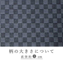 画像をギャラリービューアに読み込む, 着物 小紋 反物 レディース メンズ 単衣 羽織 鈍青地 市松柄 シルクウール 三勝 着尺 和装 和服 女性 男性 送料無料 きもの あす楽