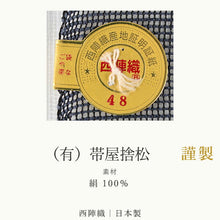 画像をギャラリービューアに読み込む, 名古屋帯 夏 単品 絹 仕立て付き 捨松 八寸 なごや帯 カジュアル 西陣織 帯屋捨松謹製 藍色 葡萄 花 女性 レディース 着物 和装 和服 新品 日本製 送料無料