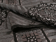 画像をギャラリービューアに読み込む, 正絹 小紋 反物 大島紬 泥染 黒 龍郷 華紋 フルオーダー 仕立て付き 本場奄美大島紬 着物 和装 和服 着尺 単品 袷 単衣 女性 レディース 送料無料