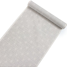 画像をギャラリービューアに読み込む, 正絹 小紋 反物 大島紬 白 麻の葉 7マルキ フルオーダー 仕立て付き 本場大島紬 着物 和装 和服 着尺 単品 袷 単衣 女性 レディース 送料無料