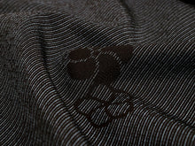 画像をギャラリービューアに読み込む, 正絹 小紋 反物 十日町 絣 黒 縞 ねじり梅 フルオーダー 仕立て付き 塩沢物語 着物 和装 和服 着尺 単品 袷 単衣 女性 レディース 送料無料
