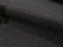 画像をギャラリービューアに読み込む, 正絹 小紋 反物 十日町 絣 黒 縞 ねじり梅 フルオーダー 仕立て付き 塩沢物語 着物 和装 和服 着尺 単品 袷 単衣 女性 レディース 送料無料