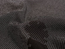 画像をギャラリービューアに読み込む, 正絹 小紋 反物 十日町 絣 黒茶 縞 雪輪 フルオーダー 仕立て付き 塩沢物語 着物 和装 和服 着尺 単品 袷 単衣 女性 レディース 送料無料