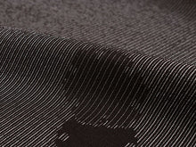 画像をギャラリービューアに読み込む, 正絹 小紋 反物 十日町 絣 黒茶 縞 雪輪 フルオーダー 仕立て付き 塩沢物語 着物 和装 和服 着尺 単品 袷 単衣 女性 レディース 送料無料