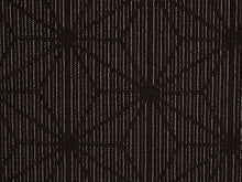 画像をギャラリービューアに読み込む, 正絹 小紋 反物 十日町 絣 こげ茶 縞 麻の葉 フルオーダー 仕立て付き 湯のし付き 柿渋 着物 和装 和服 着尺 単品 袷 単衣 女性 レディース 送料無料