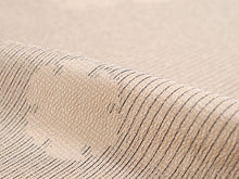 画像をギャラリービューアに読み込む, 正絹 小紋 反物 十日町 絣 薄ベージュ 縞 雪輪 フルオーダー 仕立て付き 湯のし付き 柿渋 着物 和装 和服 着尺 単品 袷 単衣 女性 レディース 送料無料