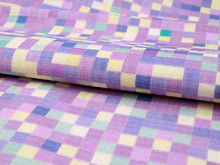 画像をギャラリービューアに読み込む, 仕立て上がり夏名古屋帯 帯留 三分紐 3点セット 紫 薄緑 黄地 モザイク格子柄 帯 フォレストグリーン地 帯締め ティーポット 帯留め お洒落 九寸 なごや帯 和装小物 レディース 女性 新品 送料無料 あす楽