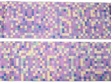 画像をギャラリービューアに読み込む, 仕立て上がり夏名古屋帯 帯留 三分紐 3点セット 紫 薄緑 黄地 モザイク格子柄 帯 フォレストグリーン地 帯締め ティーポット 帯留め お洒落 九寸 なごや帯 和装小物 レディース 女性 新品 送料無料 あす楽