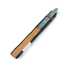 画像をギャラリービューアに読み込む, 扇子 女性用 単品 グリーン 唐草 いぬまる 刺 レディース エコ ギフト プレゼント 春 夏 母の日 婦人 女性 女 綿 京扇子 せんす あす楽