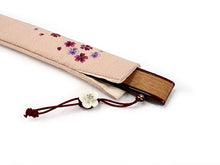 画像をギャラリービューアに読み込む, 扇子 扇子袋 2点セット レディース ピンク 桜かすみ 箱入り エコ ギフト プレゼント 春 夏 母の日 婦人 女性 女 シルク 京扇子 せんす あす楽