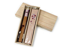 画像をギャラリービューアに読み込む, 扇子 扇子袋 2点セット レディース ピンク 桜かすみ 箱入り エコ ギフト プレゼント 春 夏 母の日 婦人 女性 女 シルク 京扇子 せんす あす楽