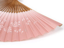 画像をギャラリービューアに読み込む, 扇子 女性用 単品 ピンク 枝桜 レディース 大きめ Large Size エコ ギフト プレゼント 春 夏 母の日 婦人 女性 女 紙 京扇子 せんす あす楽