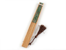 画像をギャラリービューアに読み込む, 扇子 女性用 単品 緑地 花柄 竹久夢二 レディース エコ ギフト プレゼント 贈り物 春 夏 母の日 婦人 女性 女 絹 シルク SILK 大正ロマン レトロ 京扇子 せんす 小物 雑貨 あす楽