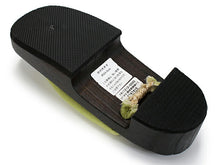 画像をギャラリービューアに読み込む, 下駄 レディース サンダル 浴衣 23.0 23.5 24.0 24.5 こげ茶台 グリーン くすみのある黄緑地 鉄線刺繍 麻鼻緒 右近 痛くない 歩きやすい かかと低 女性 フリーサイズ