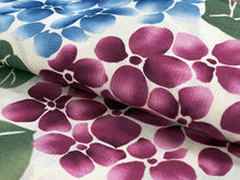 画像をギャラリービューアに読み込む, 浴衣 単品 レディース オフホワイト地紫陽花柄 フリーサイズ 浴衣のみ 浴衣単品 2022 大人 ゆかた 粋 レトロ モダン 和装 和服 女性 夏祭り 花火大会