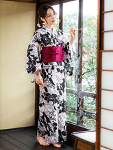 画像をギャラリービューアに読み込む, 浴衣 単品 レディース オフホワイト地小花柄 フリーサイズ 浴衣のみ 浴衣単品 2022 大人 ゆかた 粋 レトロ モダン 和装 和服 女性 夏祭り 花火大会
