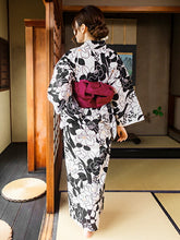画像をギャラリービューアに読み込む, 浴衣 単品 レディース オフホワイト地小花柄 フリーサイズ 浴衣のみ 浴衣単品 2022 大人 ゆかた 粋 レトロ モダン 和装 和服 女性 夏祭り 花火大会