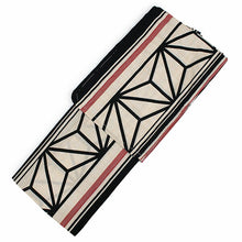 画像をギャラリービューアに読み込む, 浴衣 単品 レディース 生成り地麻の葉にライン柄 フリーサイズ 浴衣のみ 浴衣単品 2022 大人 ゆかた yukata 綿 麻 粋 レトロ モダン 和装 和服 女性 夏祭り 花火大会