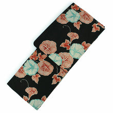 画像をギャラリービューアに読み込む, 浴衣 単品 レディース 黒地朝顔柄 フリーサイズ 浴衣のみ 浴衣単品 2022 大人 ゆかた yukata 綿 麻 粋 レトロ モダン 和装 和服 女性 夏祭り 花火大会