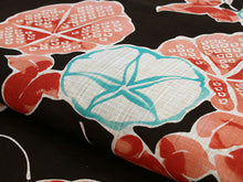 画像をギャラリービューアに読み込む, 浴衣 単品 レディース 黒地朝顔柄 フリーサイズ 浴衣のみ 浴衣単品 2022 大人 ゆかた yukata 綿 麻 粋 レトロ モダン 和装 和服 女性 夏祭り 花火大会