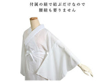 画像をギャラリービューアに読み込む, 洗える長襦袢 高島ちぢみ S M L LL 綿100% 絽 半衿 衣紋抜き 袖 付き 吸水 速乾 爽快感 日本製 レディース 肌着 和装下着 夏着物 単衣着物 浴衣 あす楽 送料無料 KZ