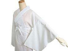 画像をギャラリービューアに読み込む, 洗える長襦袢 高島ちぢみ S M L LL 綿100% 絽 半衿 衣紋抜き 袖 付き 吸水 速乾 爽快感 日本製 レディース 肌着 和装下着 夏着物 単衣着物 浴衣 あす楽 送料無料 KZ