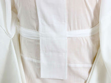 画像をギャラリービューアに読み込む, 洗える長襦袢 高島ちぢみ S M L LL 綿100% 絽 半衿 衣紋抜き 袖 付き 吸水 速乾 爽快感 日本製 レディース 肌着 和装下着 夏着物 単衣着物 浴衣 あす楽 送料無料 KZ