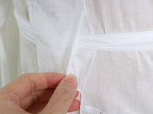 画像をギャラリービューアに読み込む, 洗える長襦袢 高島ちぢみ S M L LL 綿100% 絽 半衿 衣紋抜き 袖 付き 吸水 速乾 爽快感 日本製 レディース 肌着 和装下着 夏着物 単衣着物 浴衣 あす楽 送料無料 KZ