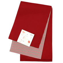 画像をギャラリービューアに読み込む, 浴衣 帯 渋赤 細ストライプ 浴衣帯 レディース 女性用 仕立上り 洗える帯 半幅帯 ゆかた帯 簡単 リバーシブル あす楽