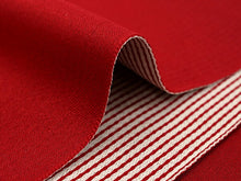 画像をギャラリービューアに読み込む, 浴衣 帯 渋赤 細ストライプ 浴衣帯 レディース 女性用 仕立上り 洗える帯 半幅帯 ゆかた帯 簡単 リバーシブル あす楽