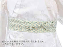 画像をギャラリービューアに読み込む, レース 腰紐 単品 並尺 クリーム 水色 水玉柄 レディース 腰ひも こしひも たすき たすきがけ オシャレ 上品 かわいい 春 夏 秋 冬 通年 和装 和服 着物 きもの 浴衣 ゆかた 和装小物 着付け小物 ポリエステル 洗える カジュアル フォーマル 日本製 あす楽 ネコポス便可能