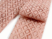 画像をギャラリービューアに読み込む, レース 腰紐 単品 並尺 サーモンピンク 菱格子柄 レディース 腰ひも こしひも たすき たすきがけ オシャレ 上品 かわいい 春 夏 秋 冬 通年 和装 和服 着物 きもの 浴衣 ゆかた 和装小物 着付け小物 ポリエステル 洗える カジュアル フォーマル 日本製 あす楽 ネコポス便可能