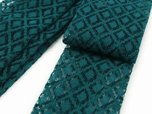 画像をギャラリービューアに読み込む, レース 腰紐 単品 並尺 濃青緑 菱格子柄 レディース れーす 腰ひも こしひも たすき たすきがけ オシャレ 上品 かわいい 春 夏 秋 冬 通年 和装 和服 着物 きもの 浴衣 ゆかた 和装小物 着付け小物 ポリエステル 洗える カジュアル フォーマル 日本製 あす楽 ネコポス便可能