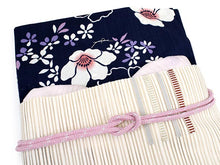 画像をギャラリービューアに読み込む, 洗える夏着物 コーディネート 4点セット L サイズ 紺地 牡丹柄 夏きもの 幾何学ストライプ柄 絽つづれ 名古屋帯 絽 帯揚げ 丸組 帯締め 和装 和服 レディース 女性 カジュアル 普段着 おでかけ お気軽 上品 夏 吸汗速乾
