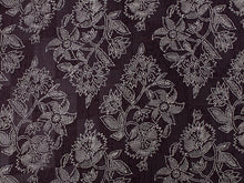 画像をギャラリービューアに読み込む, 夏着物 反物 正絹 紬 フルオーダー 仕立て付き 茶紫 花唐草 丹後ちりめん 小紋 女性 レディース 送料無料
