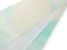 画像をギャラリービューアに読み込む, 半幅帯 夏 紗 お仕立て上がり 薄クリーム 水色 ぼかし 長尺 半巾帯 和装 和服 夏着物 女性 レディース 夏物 夏用 新品 洒落 おしゃれ 上品 浴衣 ゆかた 日本製 送料無料 あす楽