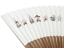 画像をギャラリービューアに読み込む, 扇子 男性用 単品 白地祇園祭柄 センス せんす メンズ 紳士 男物 京都 エコ 夏 ギフト