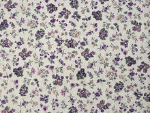 画像をギャラリービューアに読み込む, 洗える着物 単衣 小紋 綿 フリーサイズ 仕立て上がり 単品 小花柄シリーズ 薄ベージュグレー地 紫系 小花尽くし 女性 レディース 和装 和服 きもの プレタ 春 秋 きもの カジュアル 可愛い 普段着 送料無料 あす楽