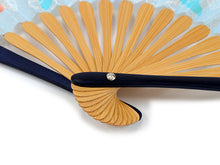 画像をギャラリービューアに読み込む, 扇子 女性用 単品 水色地 野いちご柄 hana ichimatsu kyoto レディース エコ ギフト プレゼント 贈り物 春 夏 母の日 婦人 女性 女 綿 コットン レトロ カジュアル せんす 軽量 小物 雑貨