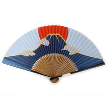 画像をギャラリービューアに読み込む, 扇子 男性用 単品 ブルー 日の出 富士 雲柄 メンズ エコ ギフト プレゼント 贈り物 春 夏 父の日 紳士 男 男性 京扇子 せんす カジュアル 小物 雑貨