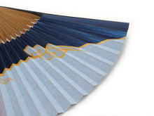 画像をギャラリービューアに読み込む, 扇子 男性用 単品 ブルー 日の出 富士 雲柄 メンズ エコ ギフト プレゼント 贈り物 春 夏 父の日 紳士 男 男性 京扇子 せんす カジュアル 小物 雑貨