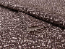 画像をギャラリービューアに読み込む, 正絹 江戸小紋 反物 仕立て付き 濃茶地 大小霰柄 袷 フルオーダー レディース 女性 婦人 お洒落 粋 レトロ 上品 大人 シルク あわせ 和装 和服 着物 きもの 送料無料