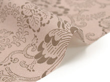 画像をギャラリービューアに読み込む, 着物 洗える着物 反物 レディース セミオーダー 仕立て付 XS S M L XL 袷 単衣 ピンクベージュ 牡丹 唐草 和装 和服 女性 小紋 送料無料 きもの 羽織 コート ポリエステル 京都